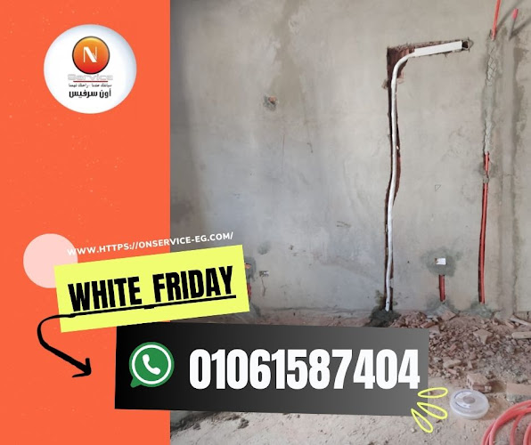 Air conditioning pipe installation ON SERVICE