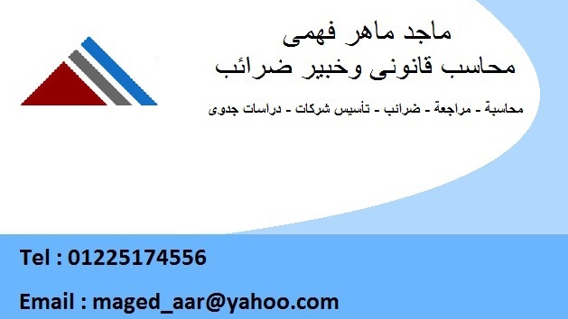 Certified Public Accountant Majed Maher Fahmy