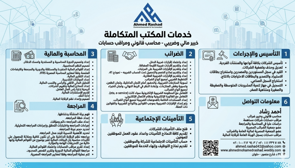 أحمد رائد – محاسبون قانونيون ومستشارون